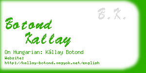 botond kallay business card